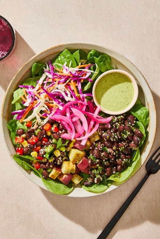 Cilantro & Roasted Jalapeño Bowl with Black Beans